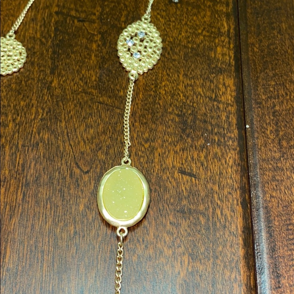 Long druzy detail necklace - Picture 4 of 7